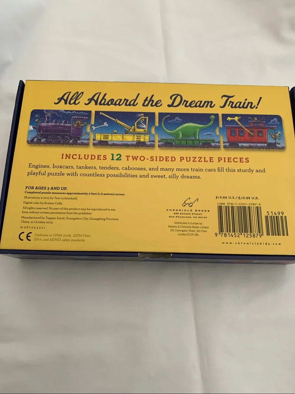 Steam Train, Dream Train Puzzle - Blue/Red